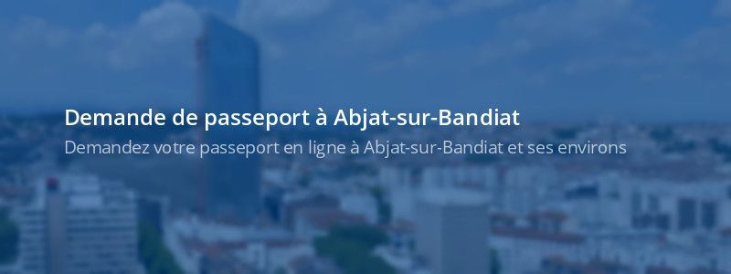 Service passeport Abjat-sur-Bandiat