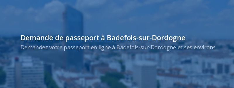 Service passeport Badefols-sur-Dordogne