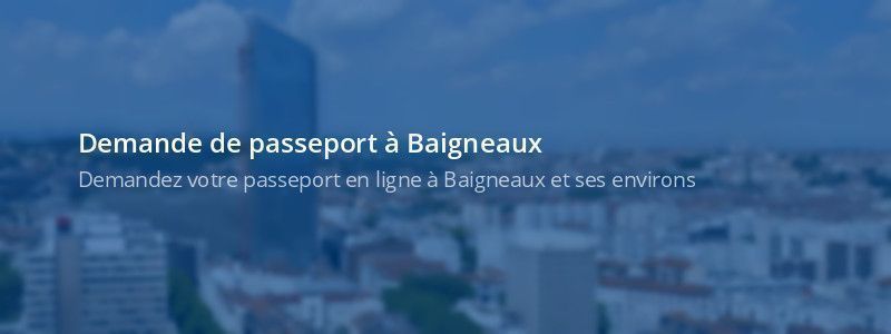 Service passeport Baigneaux
