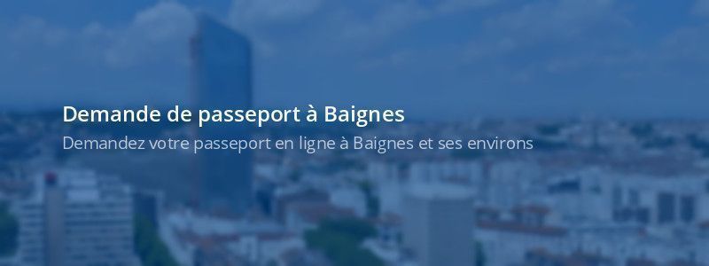 Service passeport Baignes