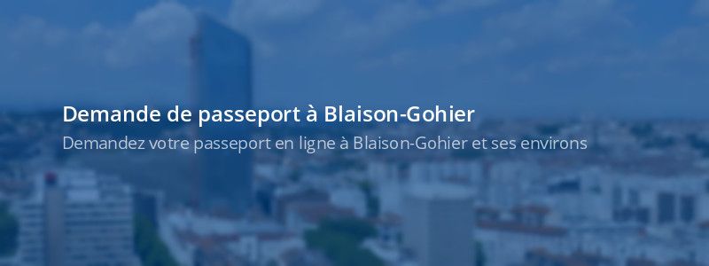 Service passeport Blaison-Gohier