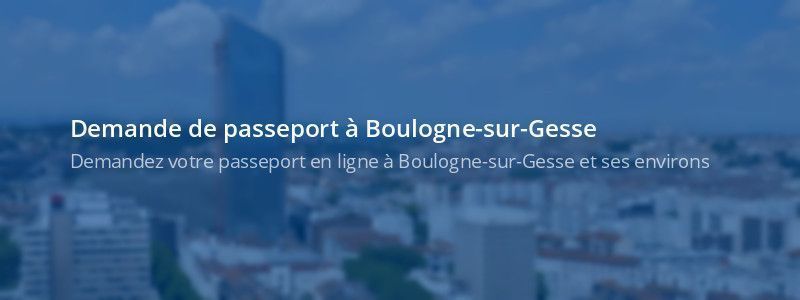 Service passeport Boulogne-sur-Gesse