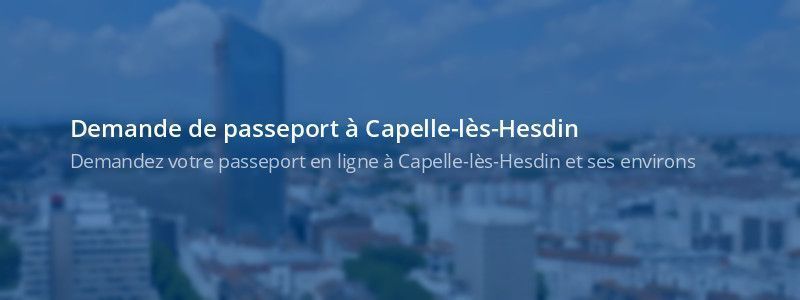 Service passeport Capelle-lès-Hesdin