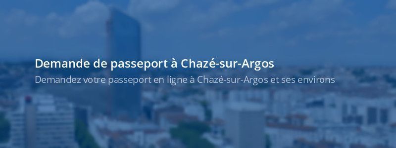 Service passeport Chazé-sur-Argos