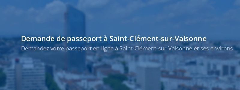 Service passeport Saint-Clément-sur-Valsonne