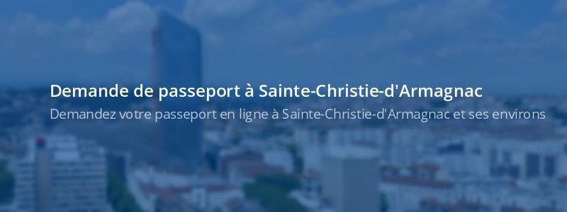 Service passeport Sainte-Christie-d'Armagnac