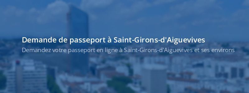 Service passeport Saint-Girons-d'Aiguevives